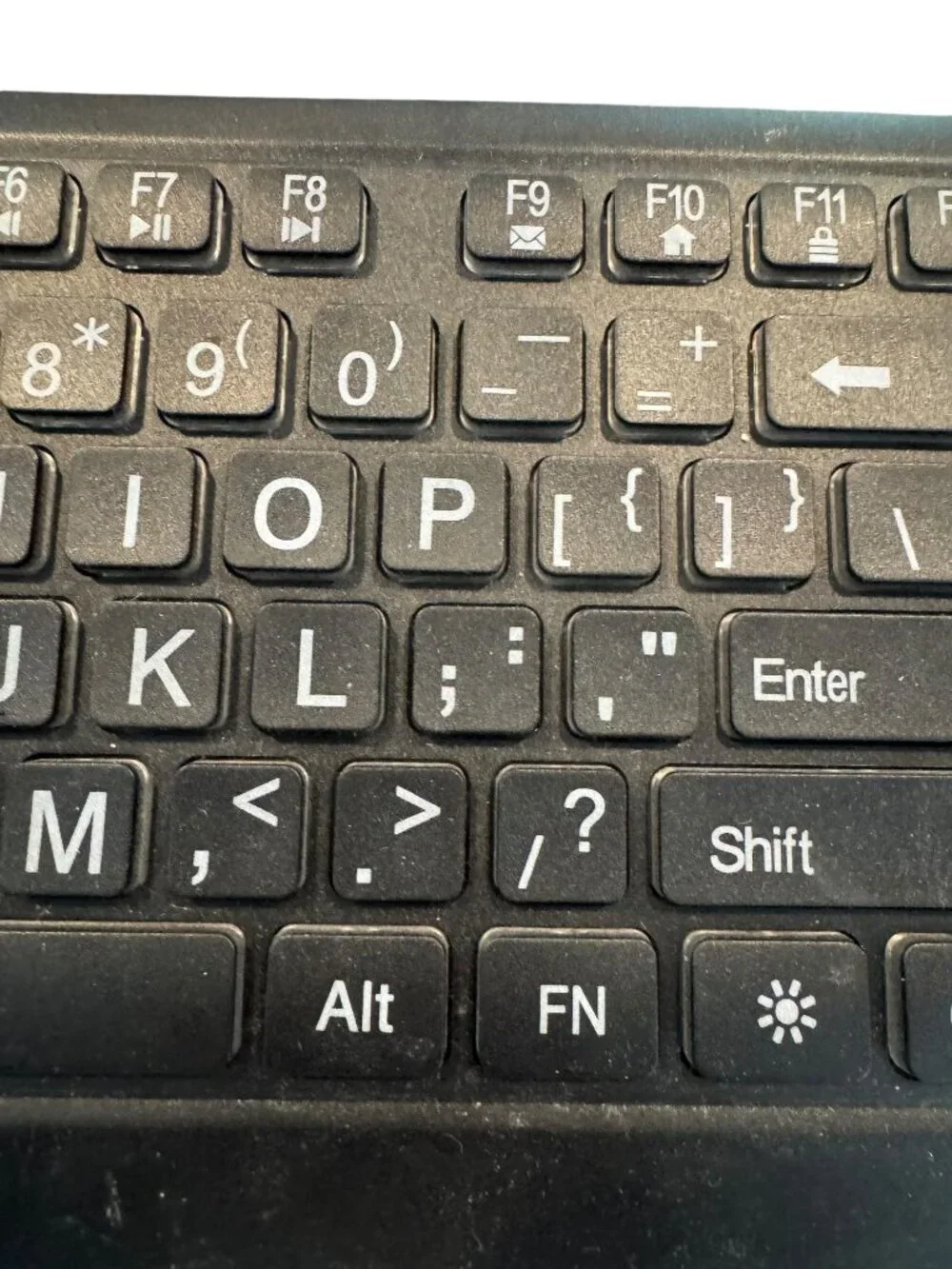 Wired Backlit 104-Key Keyboard With Numeric Keypad USB Connection Black